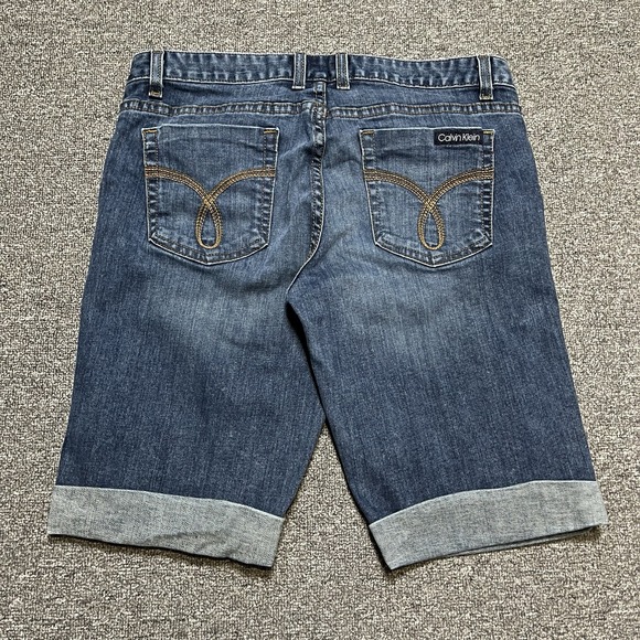 Calvin Klein Pants - Y2K‎ Calvin Klein Jeans Bermuda Shorts Blue Size 29/8 Cuffed Hem